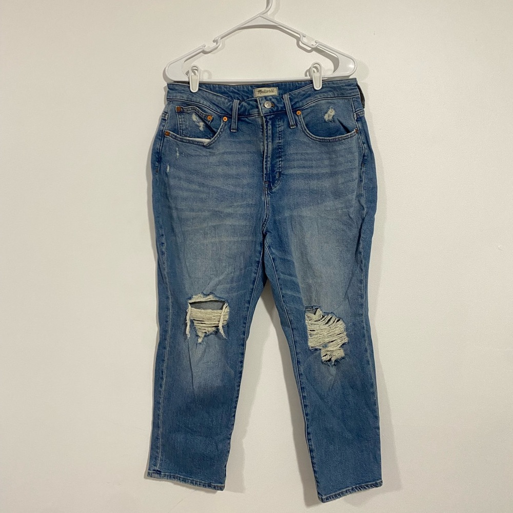 Madewell Distressed Curvy Perfect Vintage Jeans